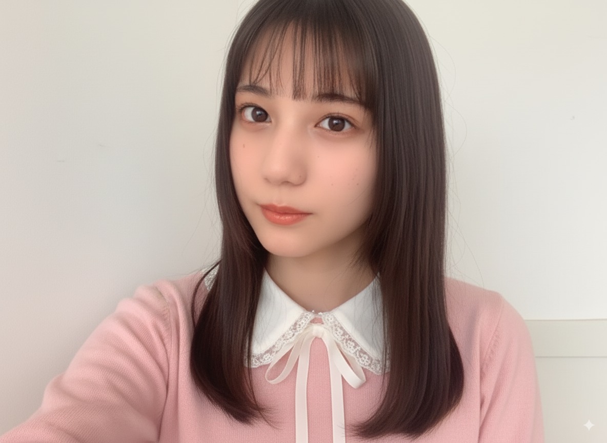 First frame showing a beautiful girl wearing cute clothes, used for consistent character video generation.